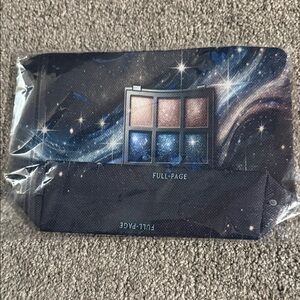 Galaxy Eyeshadow Palette Pouch - Navy Star Print